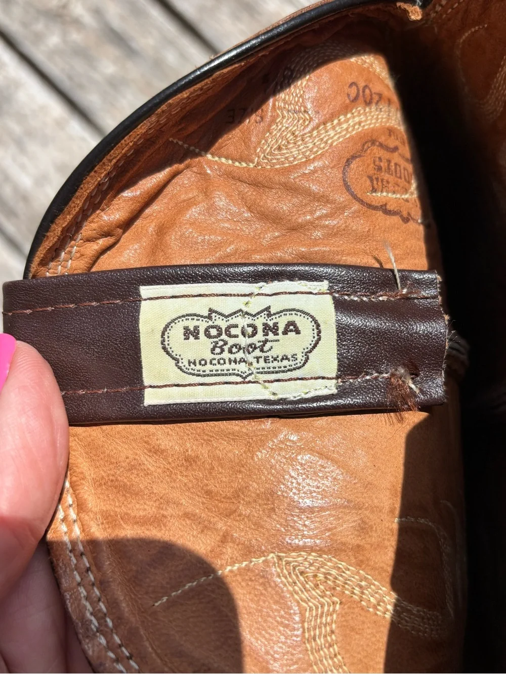 Vintage Nocona Men’s Brown Leather Western Cowboy Boots 8.5E